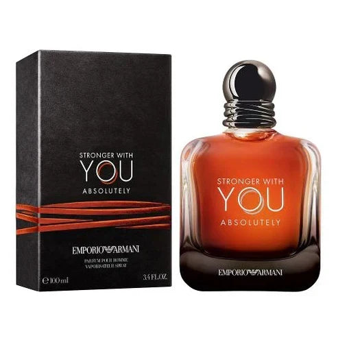 Emporio Armani perfume bottle and packaging on a white background