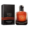 Emporio Armani perfume bottle and packaging on a white background