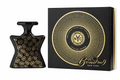 Black and gold perfume bottle and packaging with 'Bond No. 9' branding on a white background