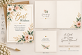 Best Wishes Greeting Card with Envelope – Elegant Floral Greeting Card for Any Occasion