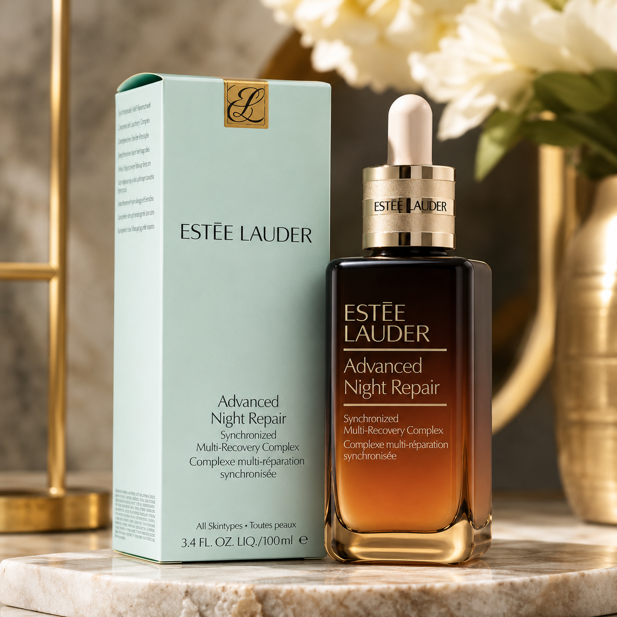 Estée Lauder Advanced Night Repair Serum 100ml – Synchronized Multi-Recovery Complex Facial Serum for All Skin Types