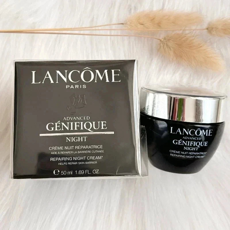 Lancôme Advanced Génifique Night Cream 1.69 oz / 50ml – Hydrating Anti-Aging Face Moisturizer for Smoother, Firmer Looking Skin