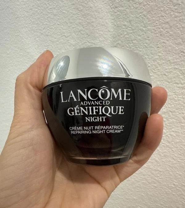 Lancôme Advanced Génifique Night Cream 1.69 oz / 50ml – Hydrating Anti-Aging Face Moisturizer for Smoother, Firmer Looking Skin