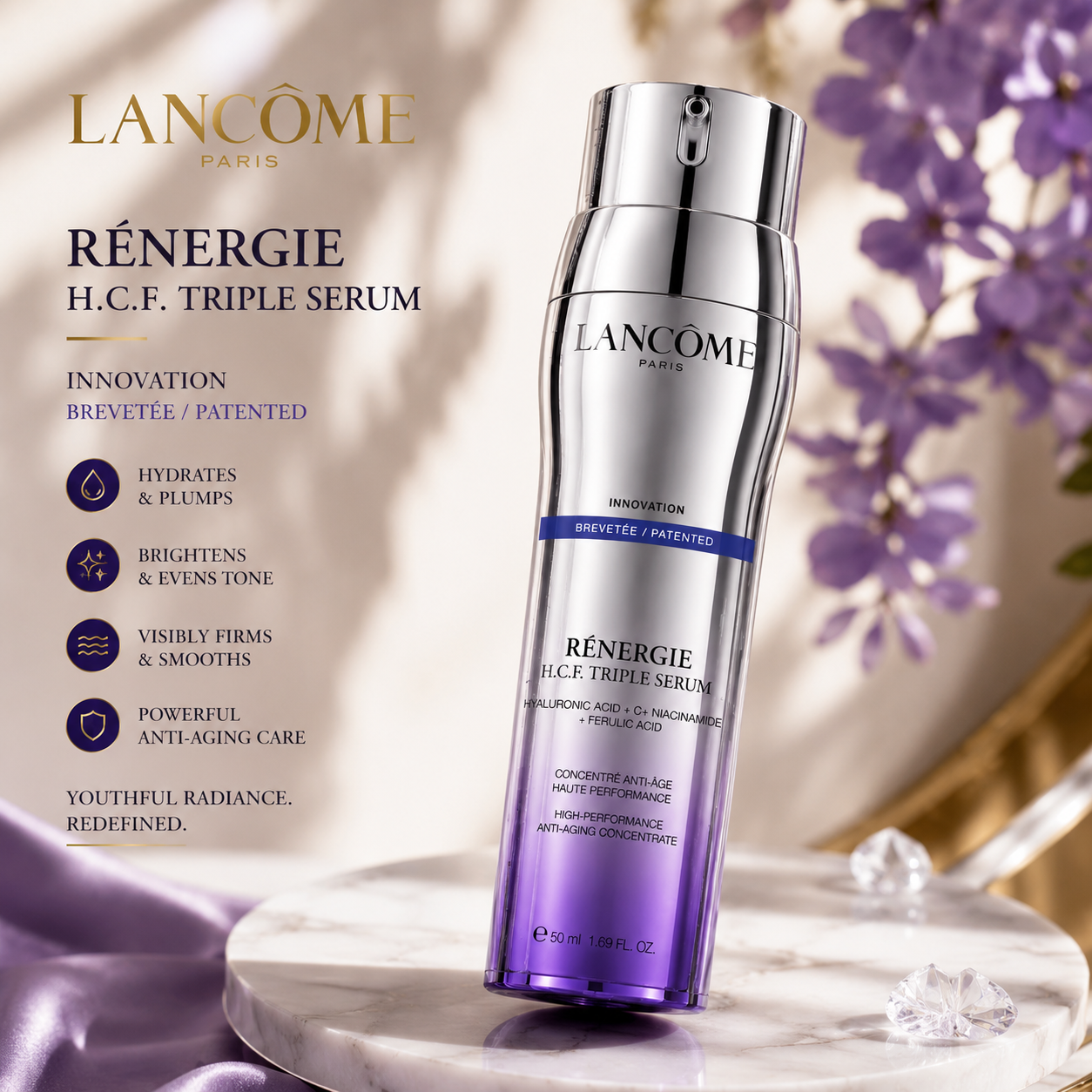 Lancôme Rénergie H.C.F. Triple Serum 50ml Anti-Aging Hydrating Face Serum