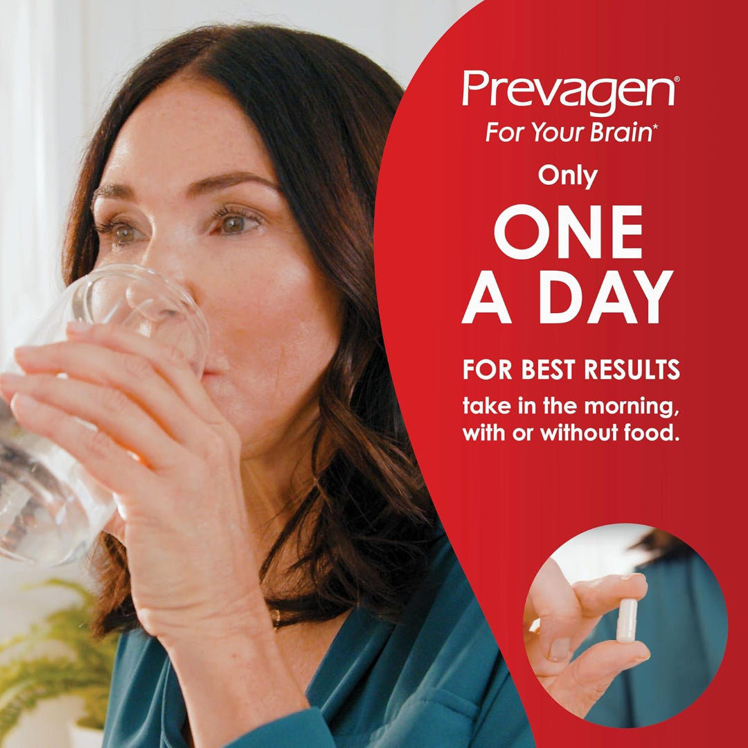 Prevagen Extra Strength Brain Health Supplement 60 Capsules – Apoaequorin 20mg & Vitamin D3 Memory Support