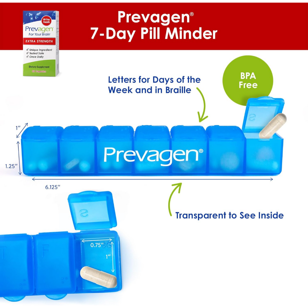 Prevagen Extra Strength Brain Health Supplement 60 Capsules – Apoaequorin 20mg & Vitamin D3 Memory Support