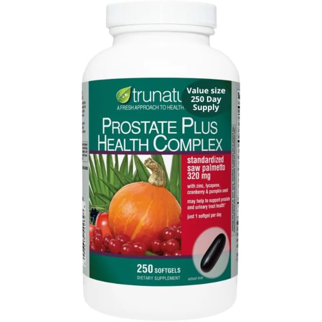 Saw Palmetto Prostate Plus Complex, 250 Softgels, Zinc, Lycopene, Pumpkin Seed, Nature