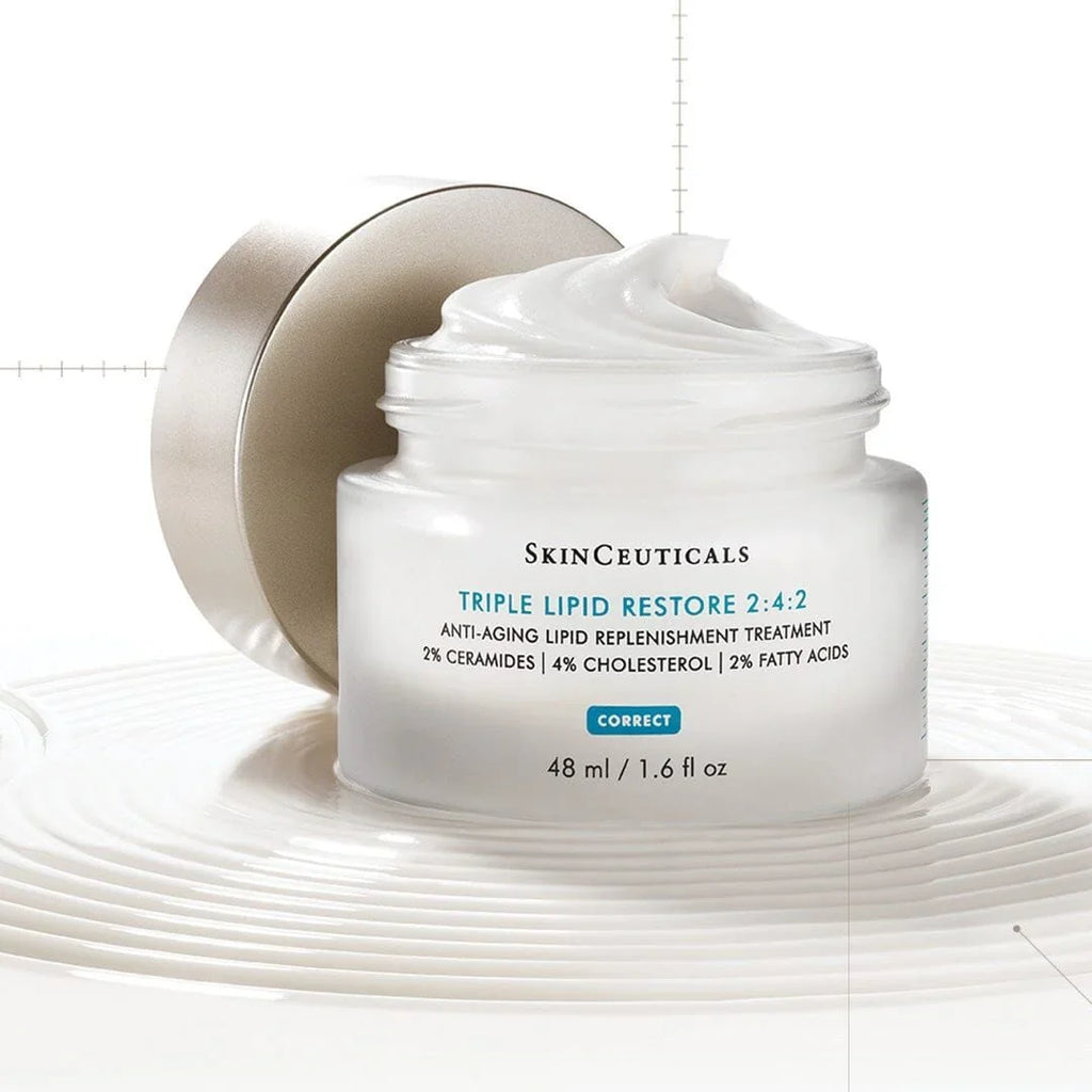 SkinCeuticals Triple Lipid Restore 2:4:2 jar on a white background