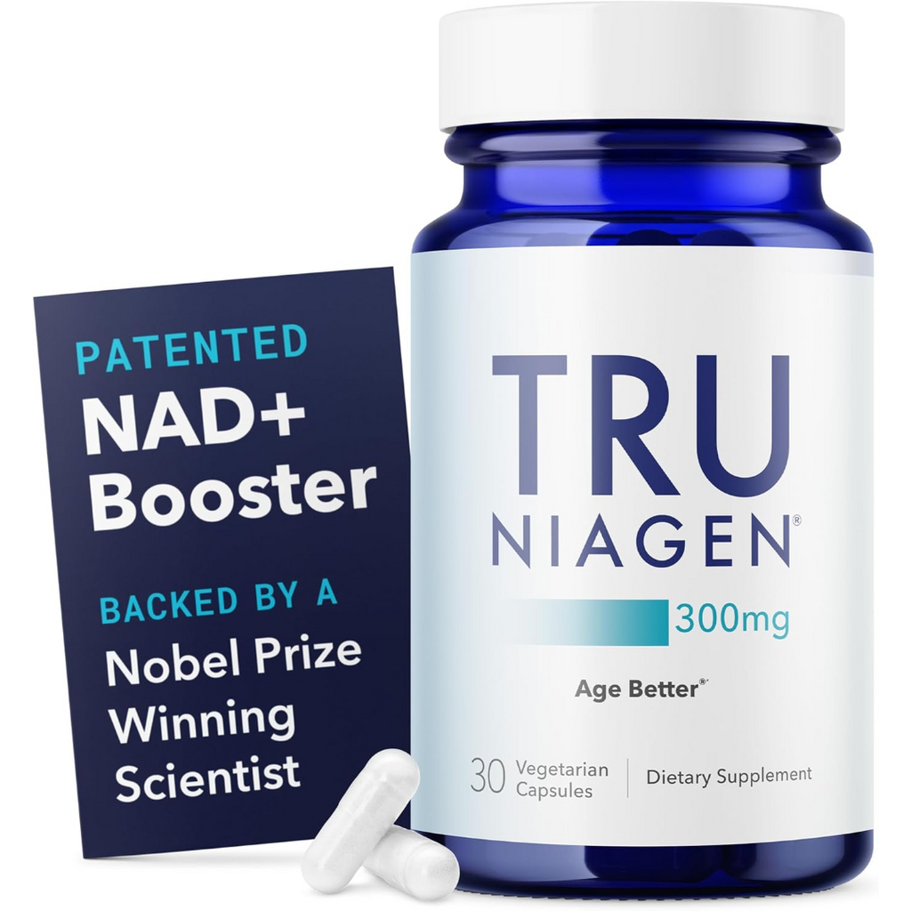 TRU NIAGEN NAD+ Supplement 300mg Nicotinamide Riboside (NR) 30 Vegetarian Capsules