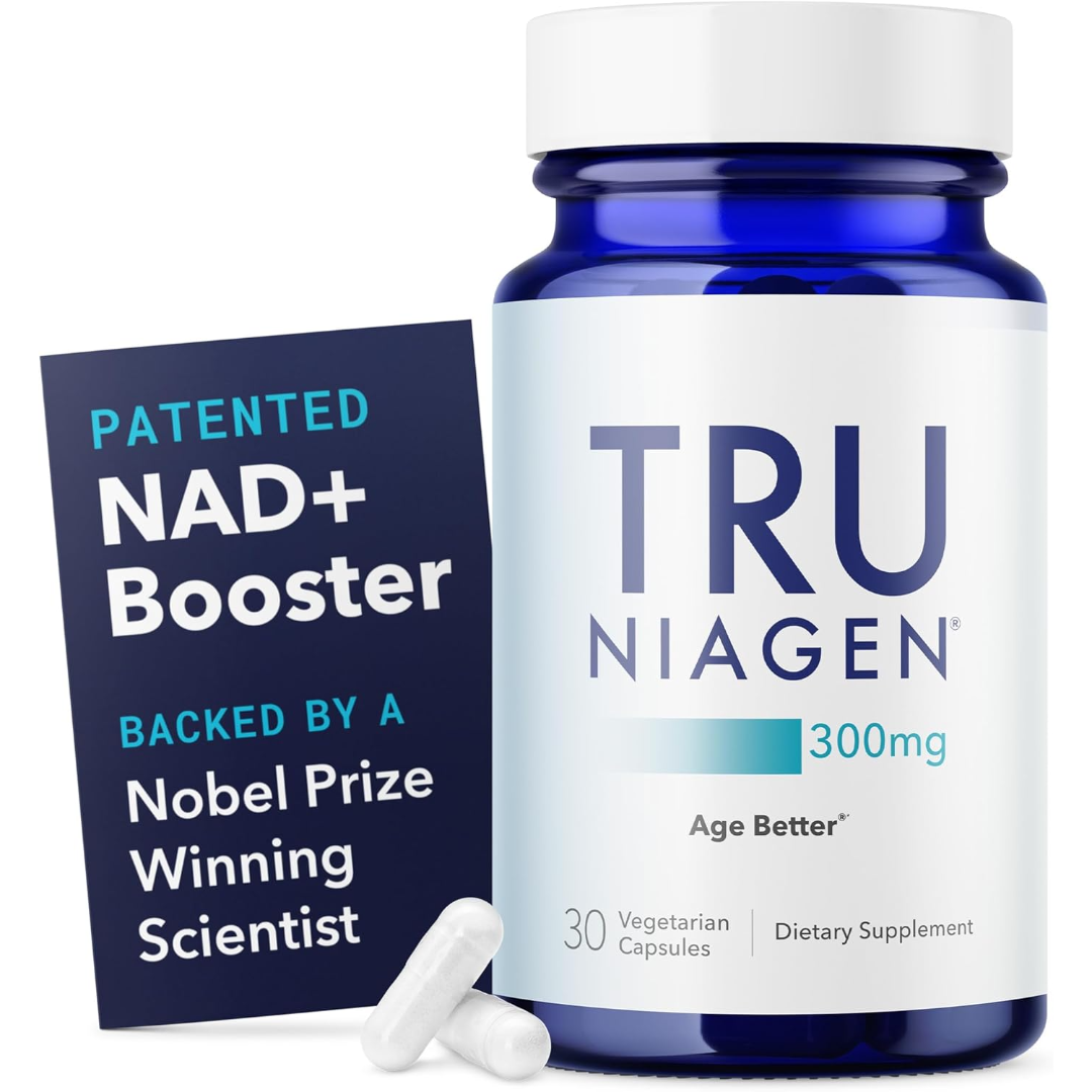 TRU NIAGEN NAD+ Supplement 300mg Nicotinamide Riboside (NR) 30 Vegetarian Capsules