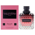 Valentino Donna Born in Roma Intense Eau de Parfum Intense 100ml bottle next to its pink packaging box.