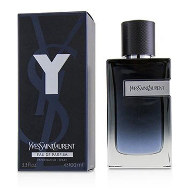 Yves Saint Laurent Eau de Parfum bottle and packaging on a white background