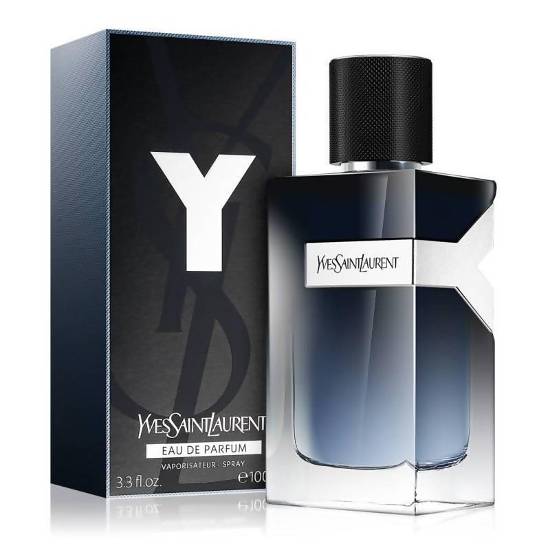 Yves Saint Laurent Eau de Parfum bottle and packaging on a white background