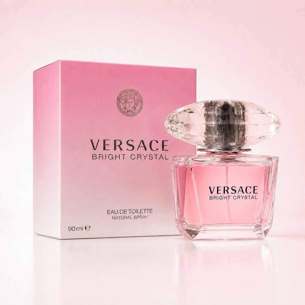 Versace Bright Crystal Eau de Toilette 90ml – Women's Floral Fruity Fragrance