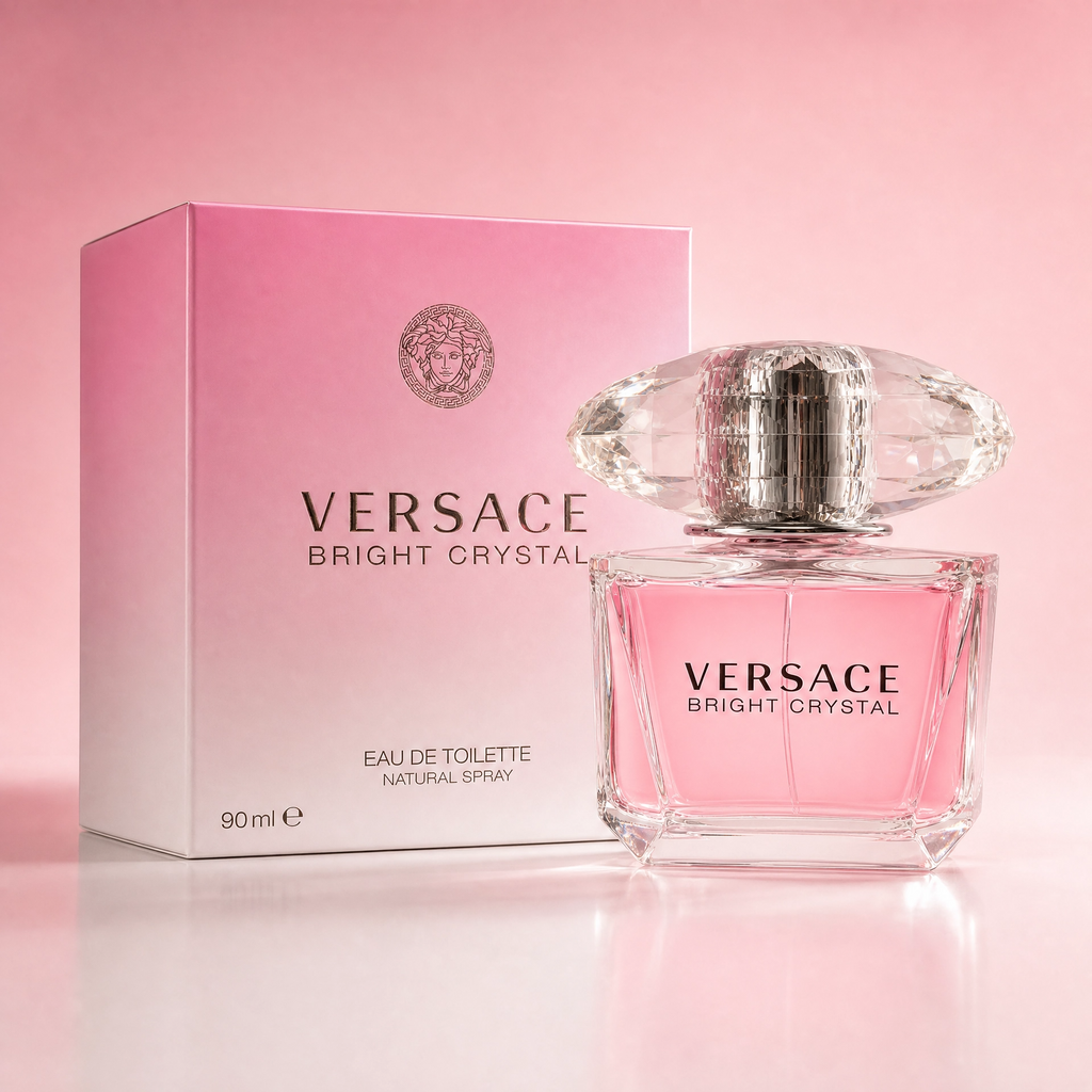 Versace Bright Crystal Eau de Toilette 90ml – Women's Floral Fruity Fragrance