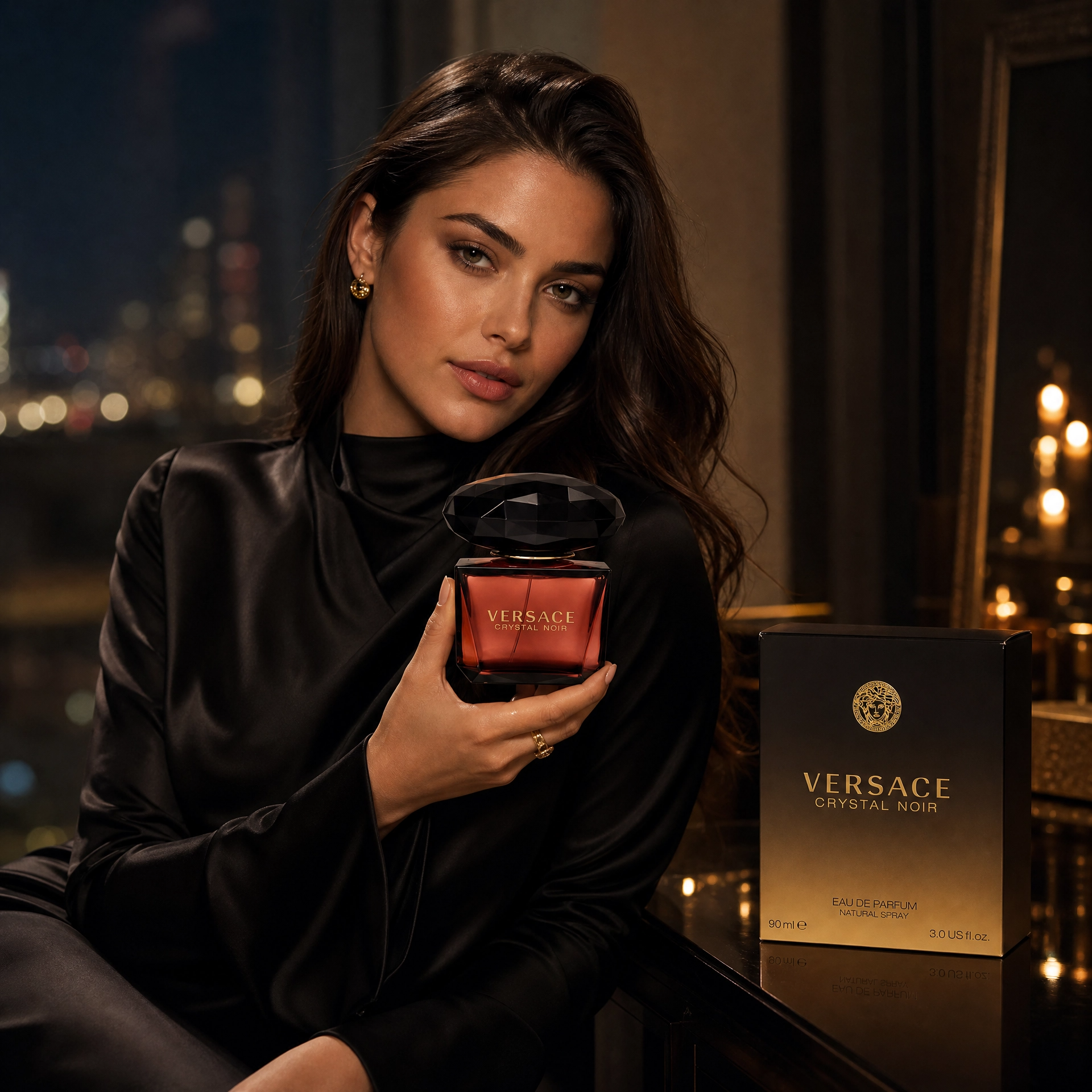 Versace Crystal Noir Eau de Parfum 90ml for Women