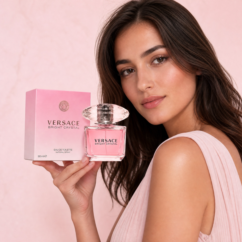 Versace Bright Crystal Eau de Toilette 90ml – Women's Floral Fruity Fragrance